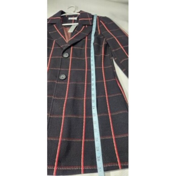 Anthropologie Women Cardigan Petite XS Avec Les Filles Sigrid Coat Black/Red - Picture 3 of 16